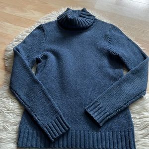 Boden Womens Blue Vintage Turtleneck Sweater 4